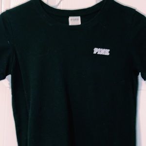 Cute pink black tee